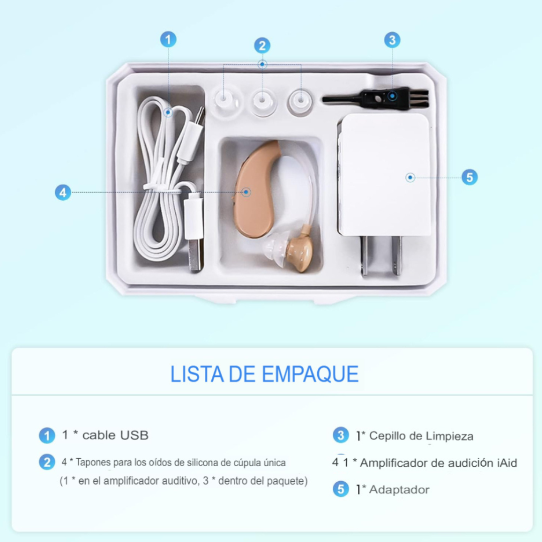 Audífono Amplificador Recargable 🔋